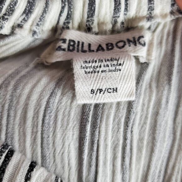 Billabong Off Shoulder Striped Maxi Dress Women’s Size S - Picture 9 of 10
